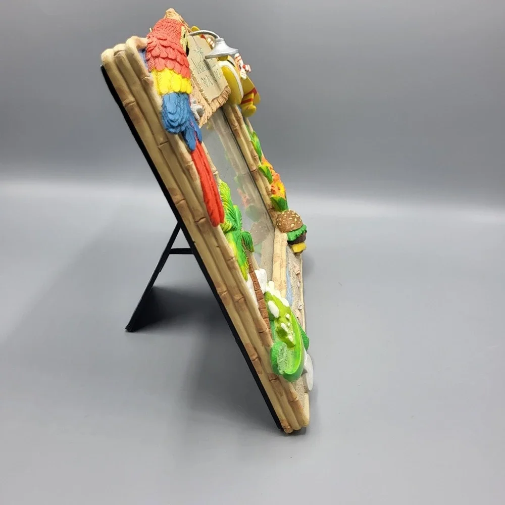 Jimmy Buffett Margaritaville Picture Frame 3D Summer Tropical Resin Multi